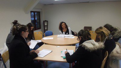 Une rencontre lors du forum d'orientation