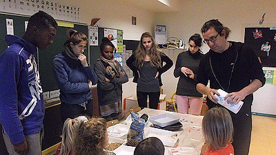 Une activité d'Animation auprès d'une classe de maternelle
